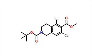 5,7-dichloro-3,4-dihydro-2,6(1H)-Isoquinolinedicarboxylic Acid, 2-(1,1-dimethylethyl) 6-metil Ester CAS 851784-80-0
